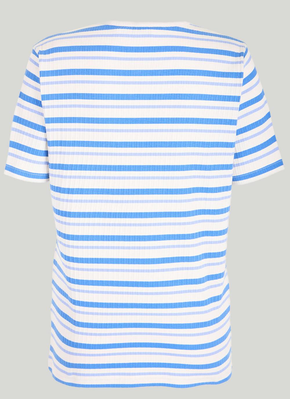  Cotton Rich Ribbed Stripe T-Shirt