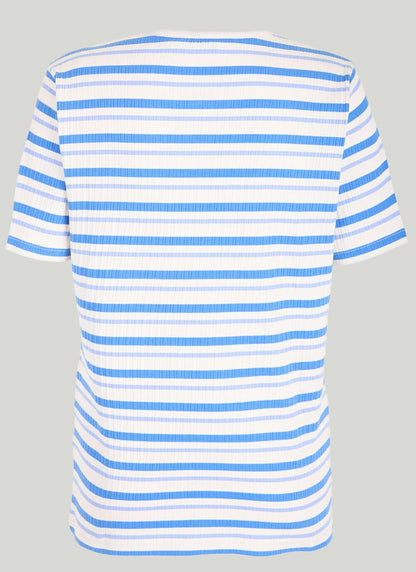  Cotton Rich Ribbed Stripe T-Shirt
