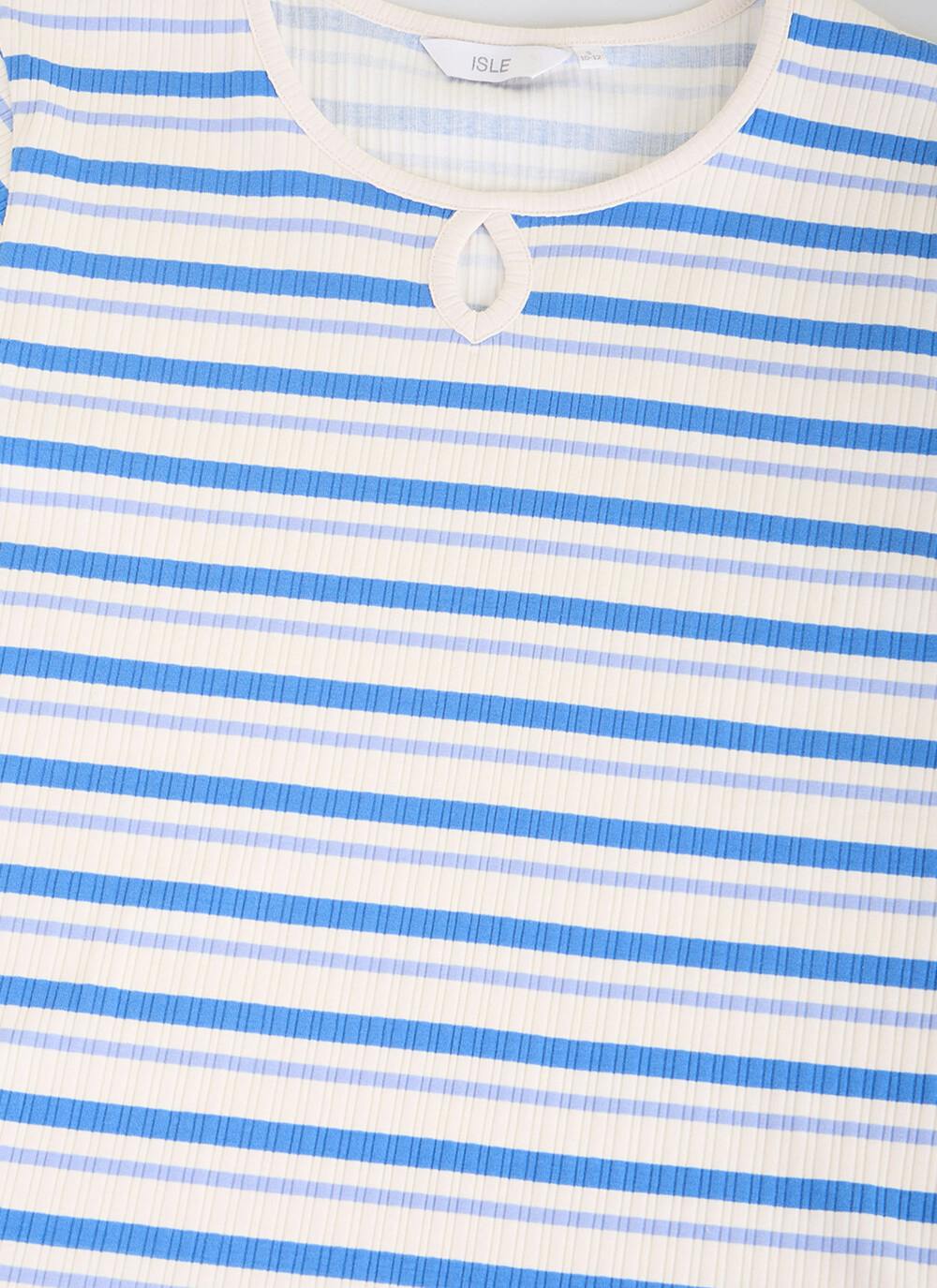  Cotton Rich Ribbed Stripe T-Shirt