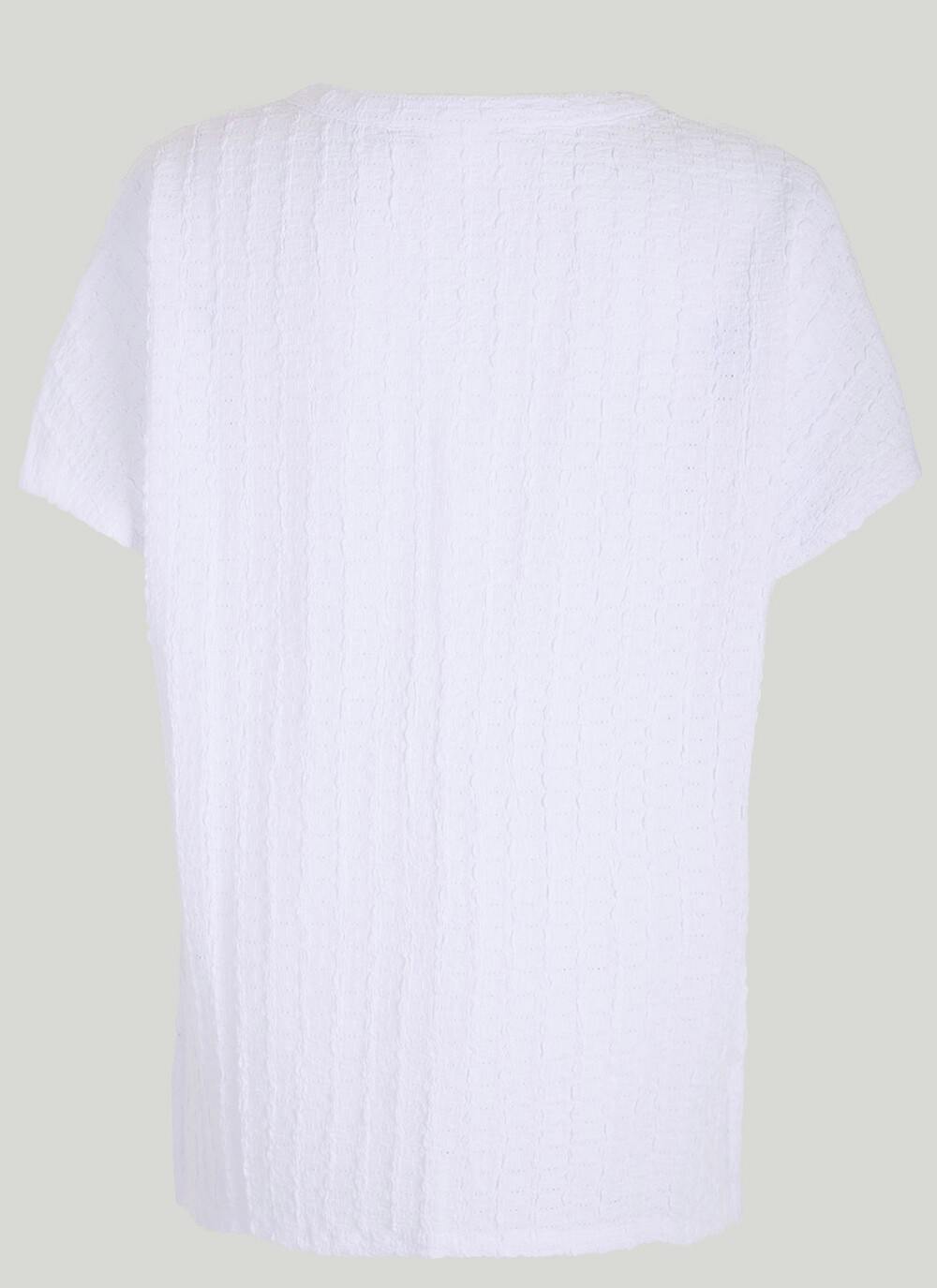  Textured Notch Neck Top