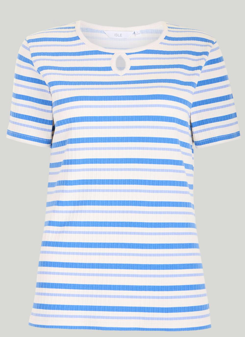  Cotton Rich Ribbed Stripe T-Shirt