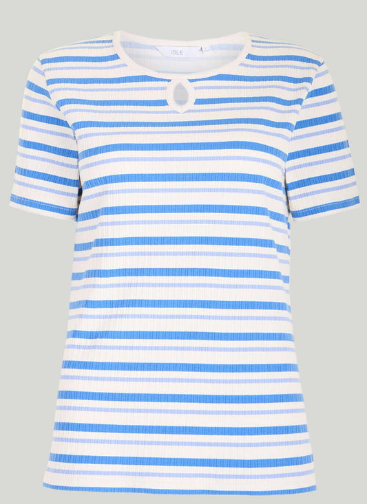  Cotton Rich Ribbed Stripe T-Shirt