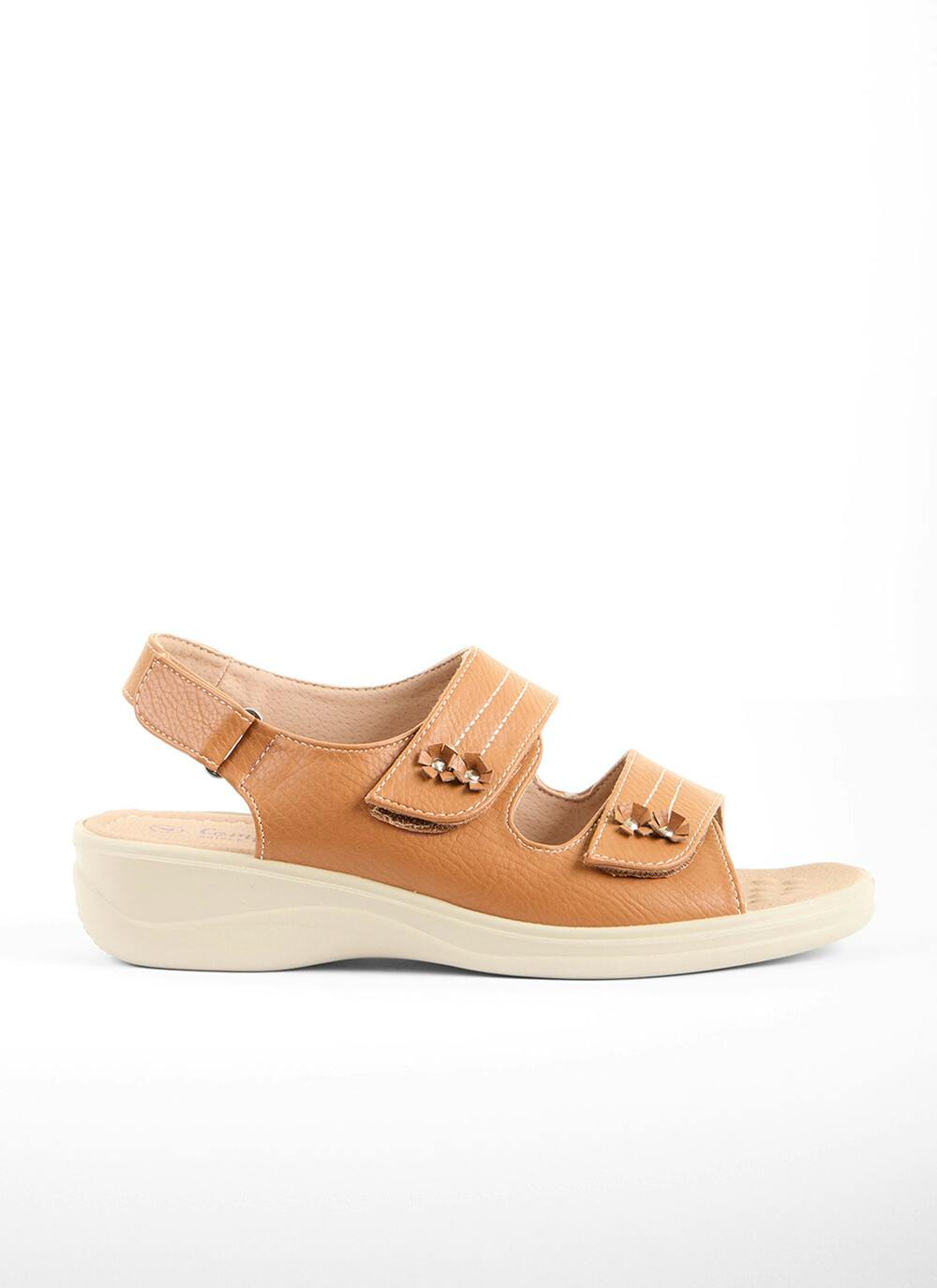  Tan Ankle Strap Sandal