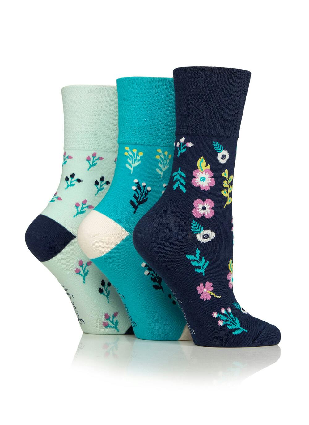  3 Pack Bohemian Floral Socks
