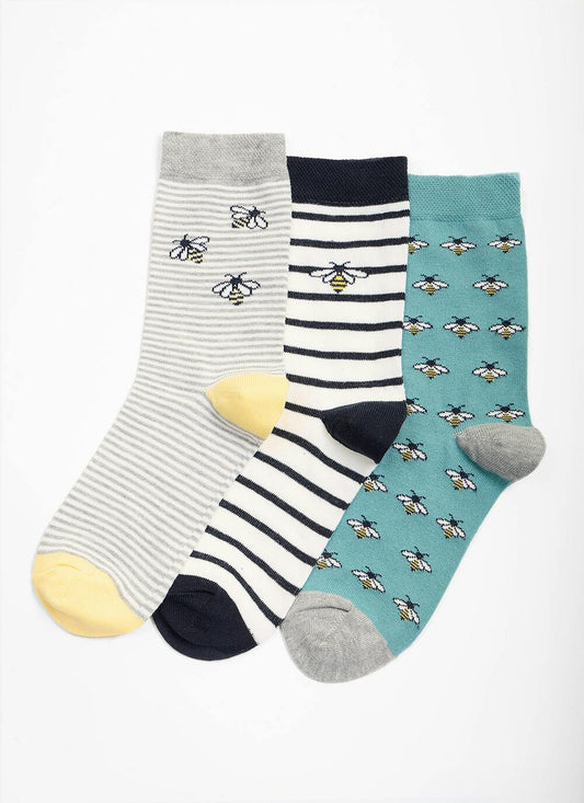  3 Pack Bees Socks