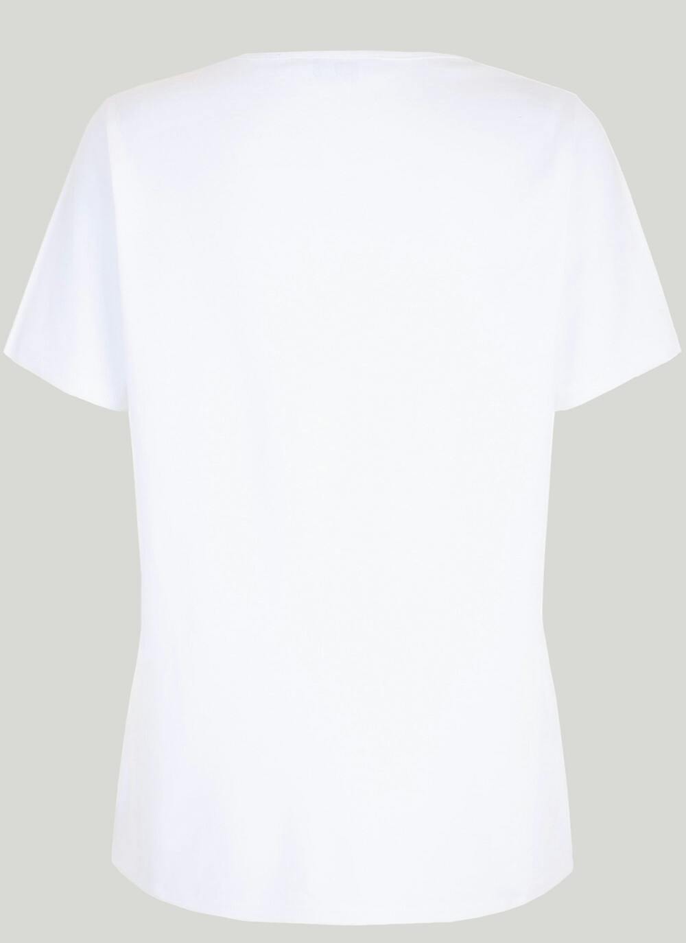  Pure Cotton Embellished Print T-Shirt