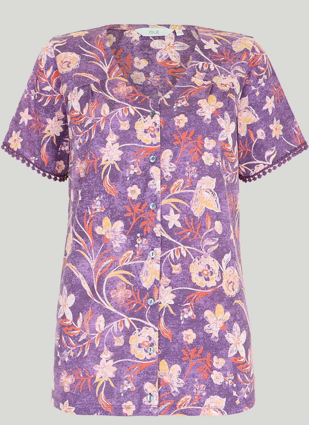 Pure Cotton V Neck T-Shirt