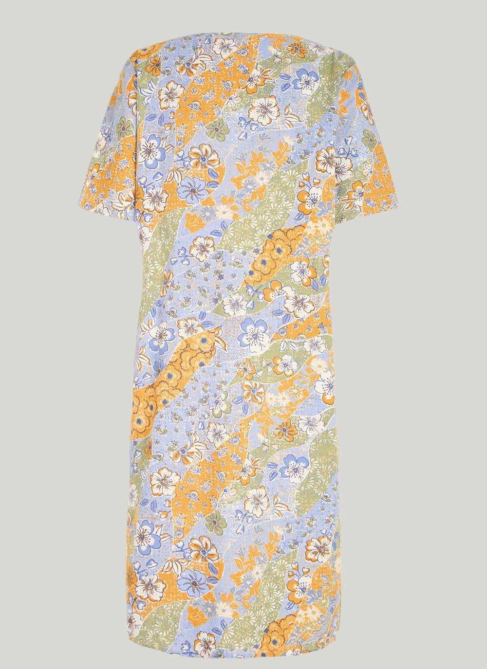  Cotton Blend Textured Midi Dress