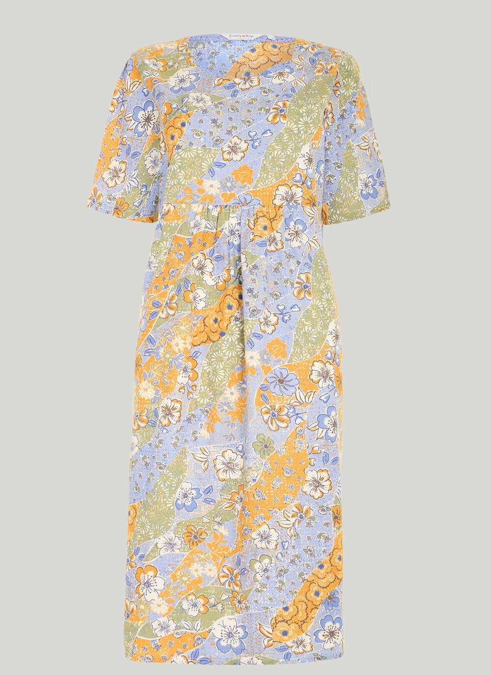  Cotton Blend Textured Midi Dress