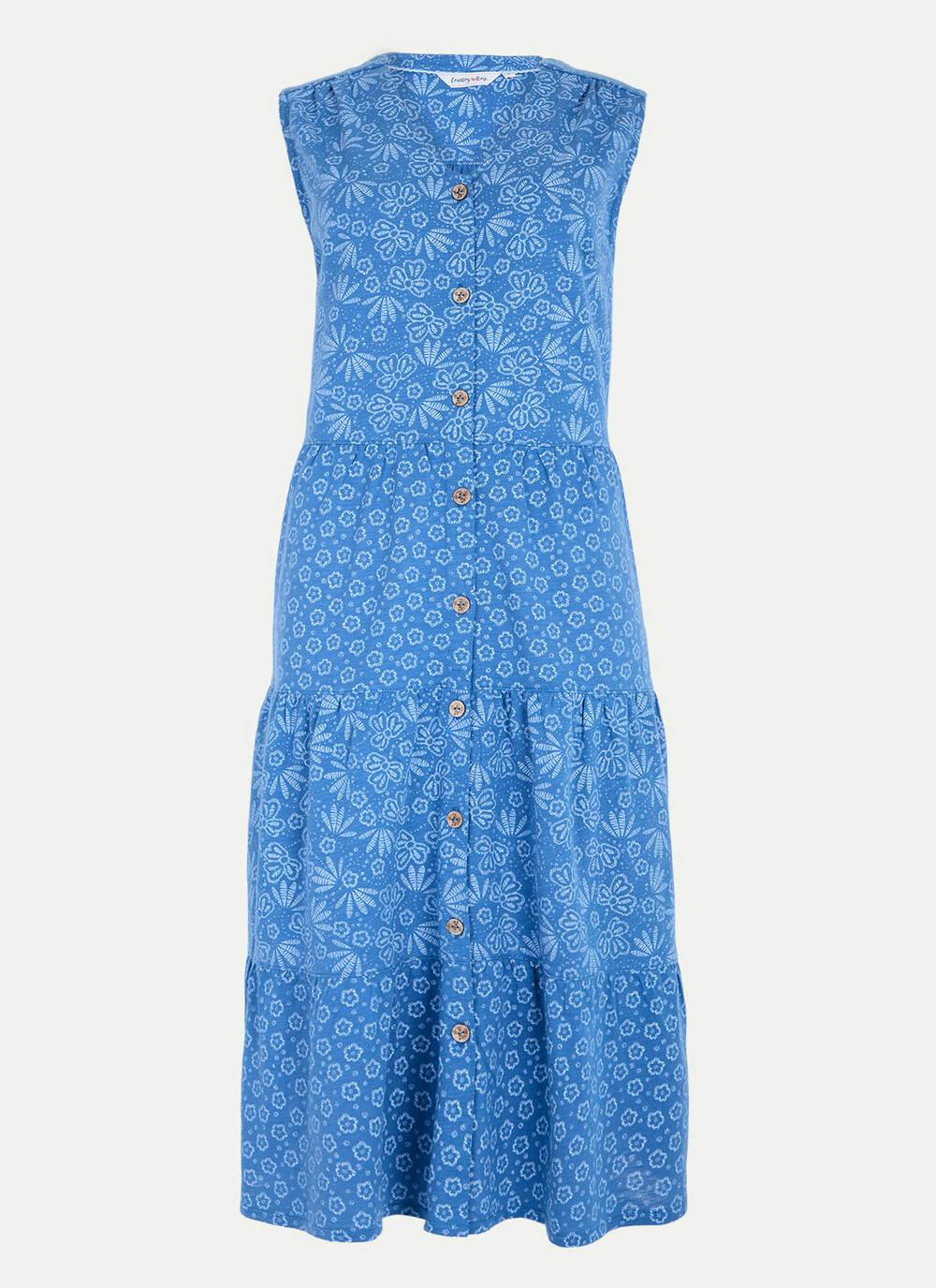  Pure Cotton Jersey Mixed Print Dress