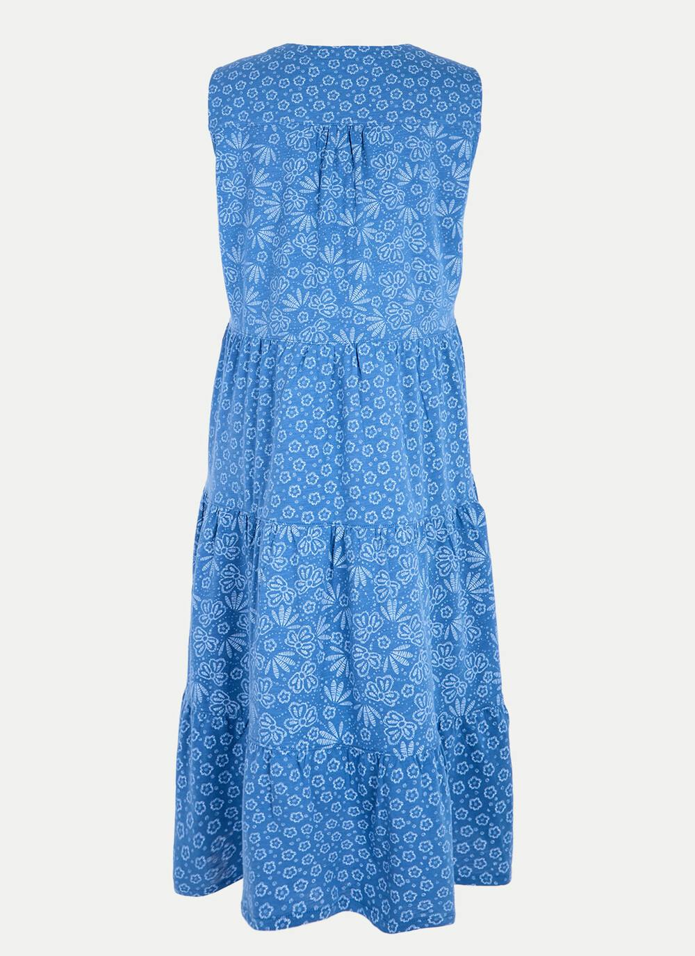  Pure Cotton Jersey Mixed Print Dress