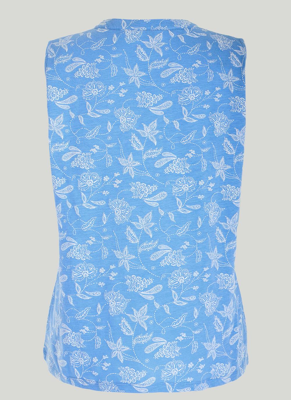  Puff Print Sleeveless T-Shirt