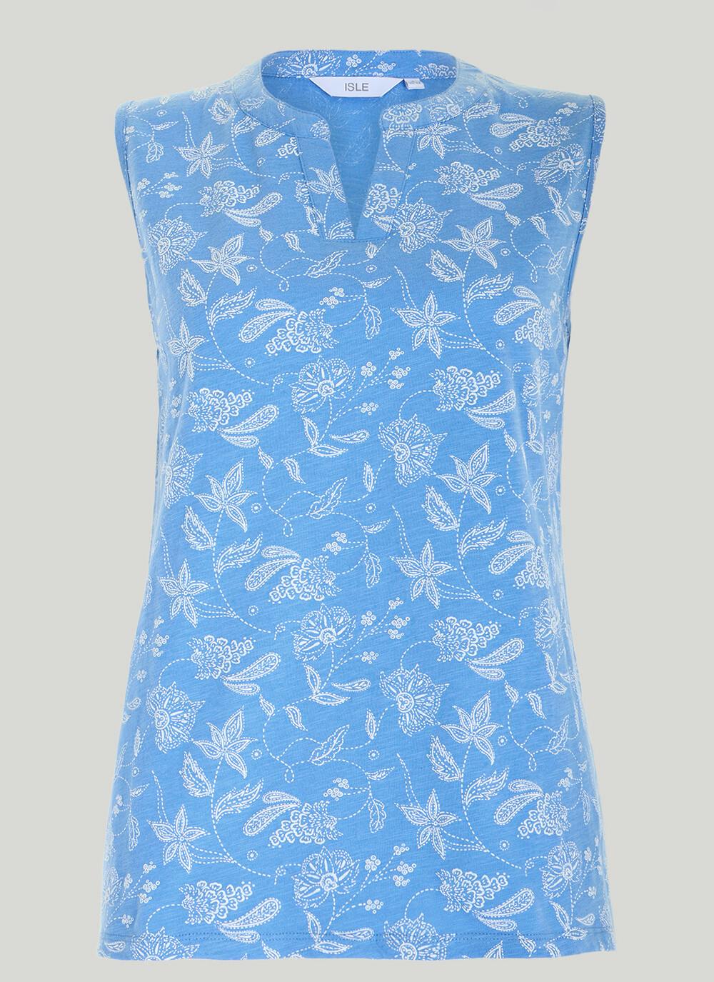  Puff Print Sleeveless T-Shirt