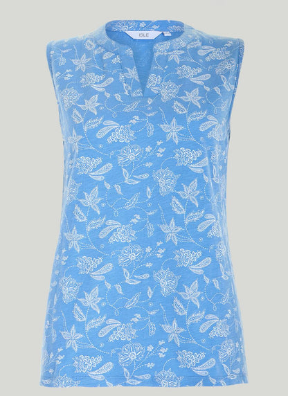  Puff Print Sleeveless T-Shirt