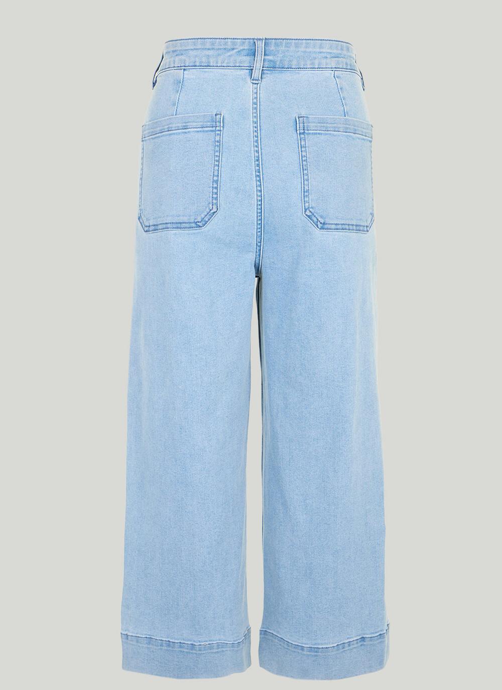  Wide Leg Cropped Jeans