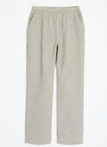  Pull On Crinkle Texture Trouser