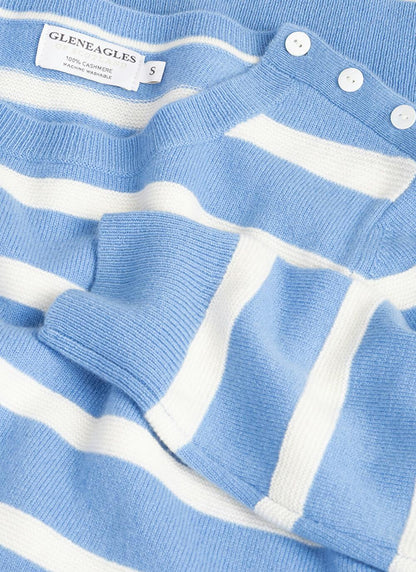  Cashmere Textured Stripe Jumper