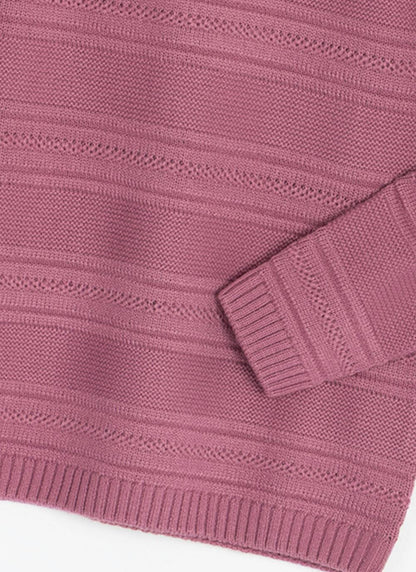  Button Detail Crew Neck Jumper