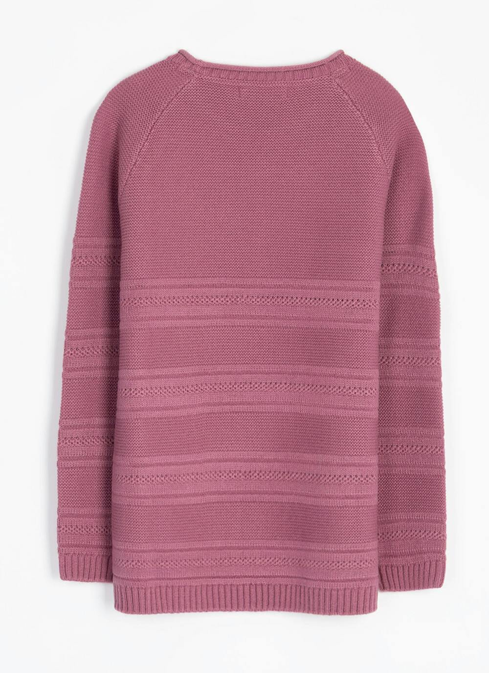  Button Detail Crew Neck Jumper
