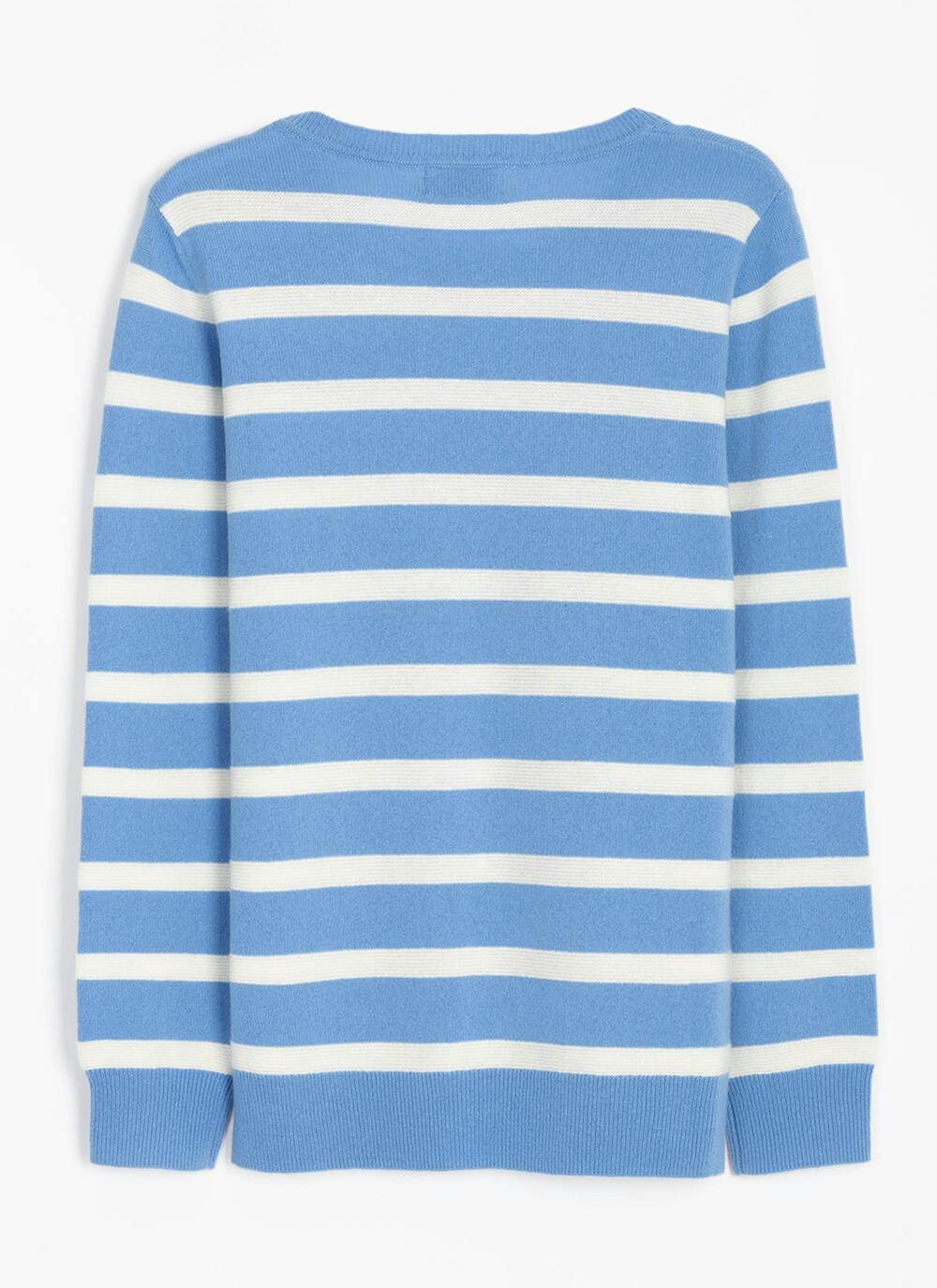  Cashmere Textured Stripe Jumper