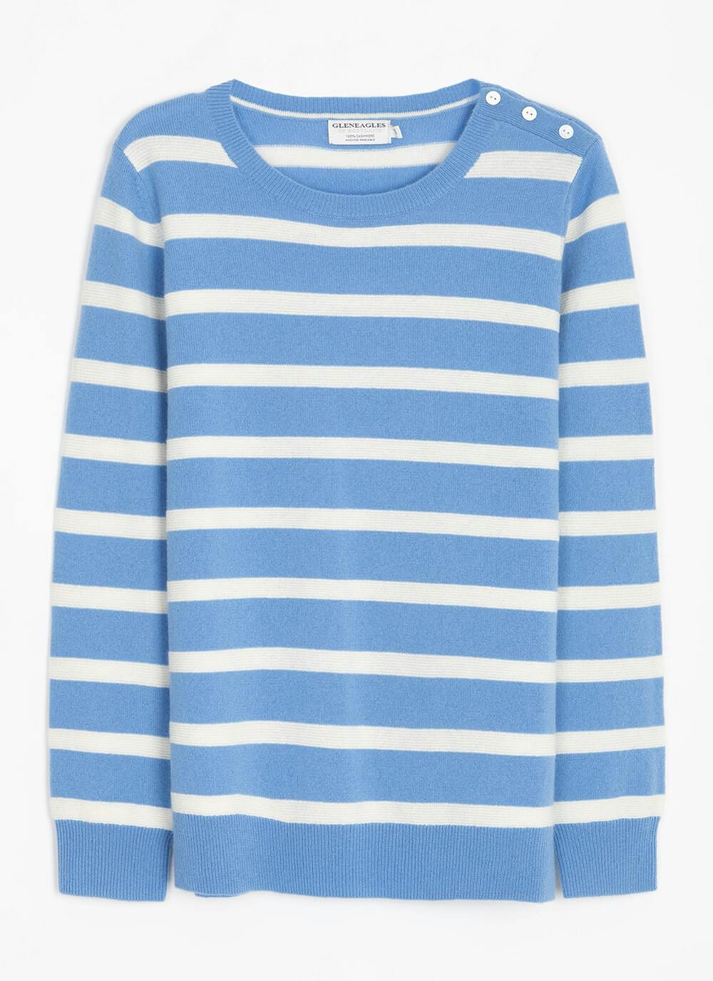  Cashmere Textured Stripe Jumper