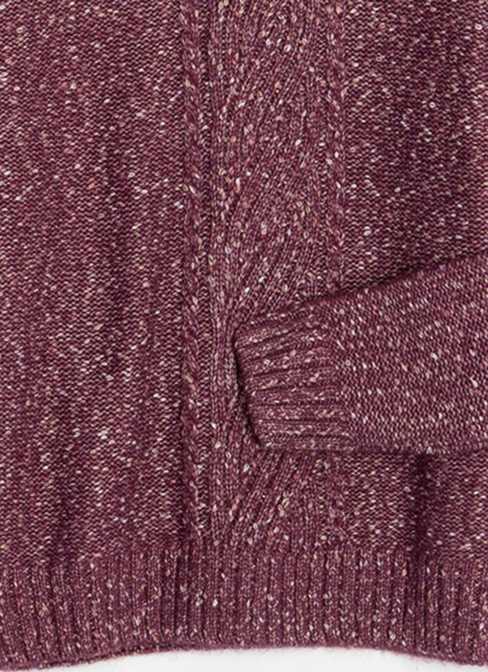  Cable Nep Knit Crew Neck Jumper