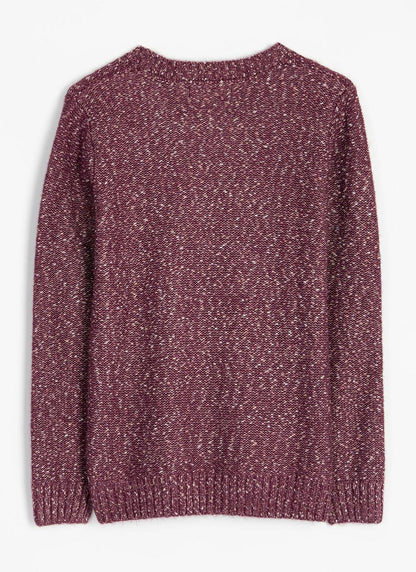  Cable Nep Knit Crew Neck Jumper