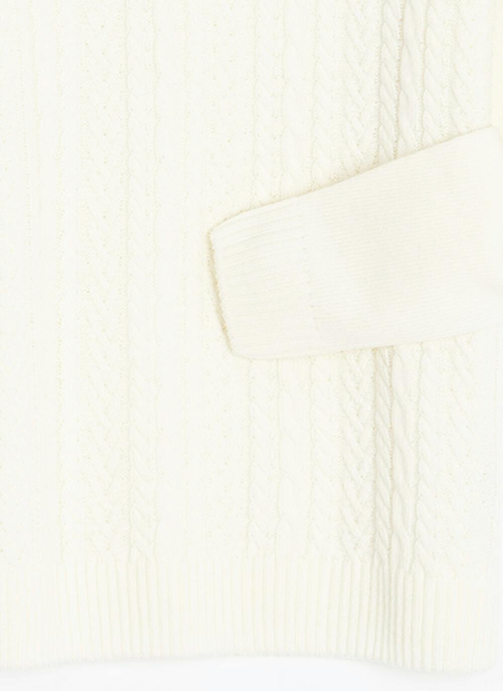 Button Detail Turtle Neck Jumper
