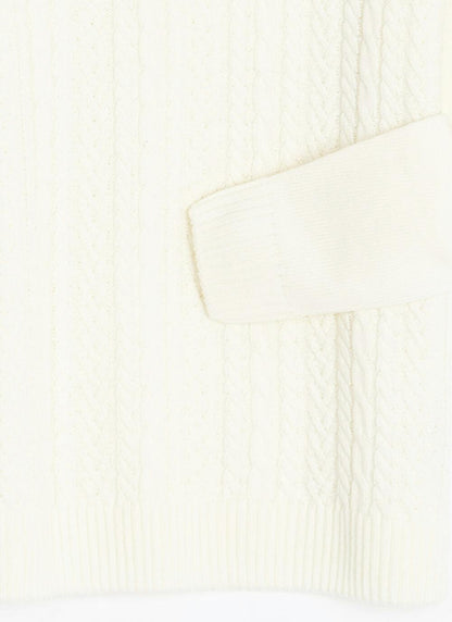  Button Detail Turtle Neck Jumper