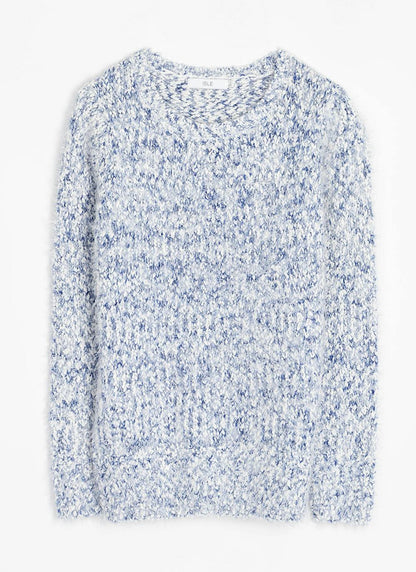  Textured Crew Neck Jumper