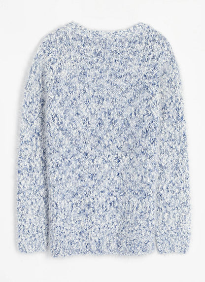  Textured Crew Neck Jumper