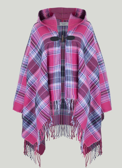  Hooded Check Wrap