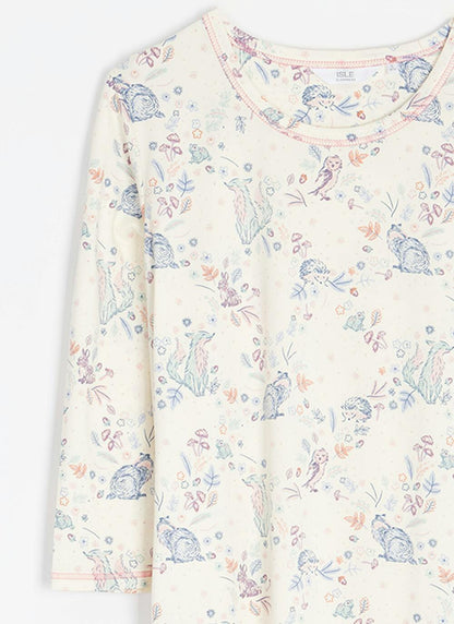  Soft Touch Thermal Printed Nightdress
