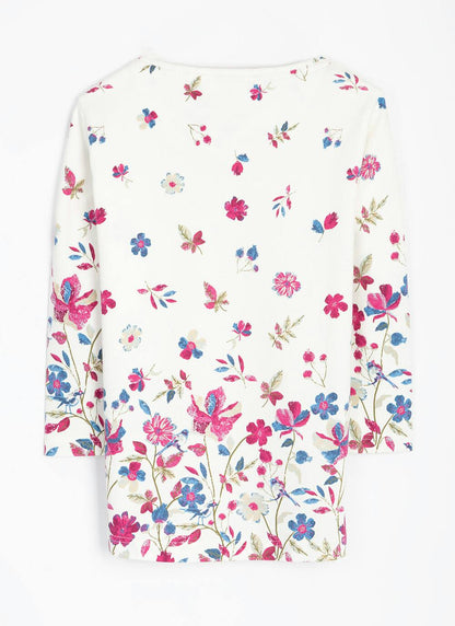  Pure Cotton Border Print Top