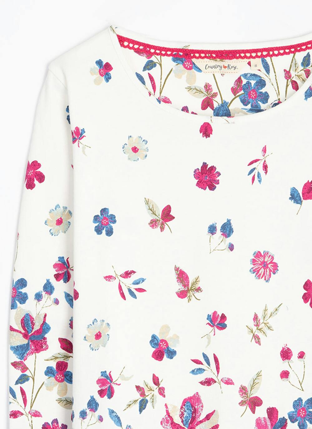  Pure Cotton Border Print Top