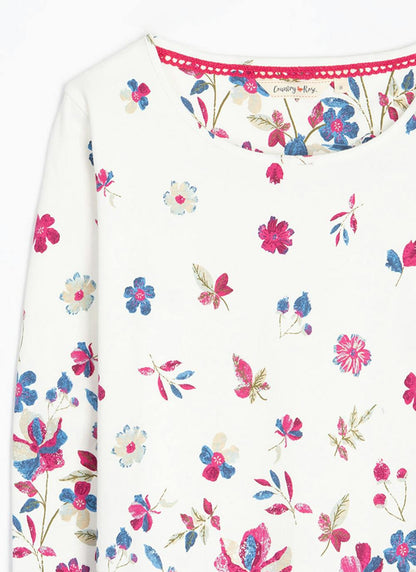  Pure Cotton Border Print Top