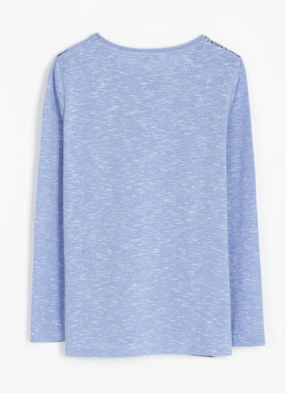 Embellished Jersey Top