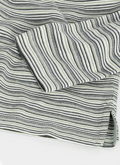  Pure Cotton Striped Crew Neck Top