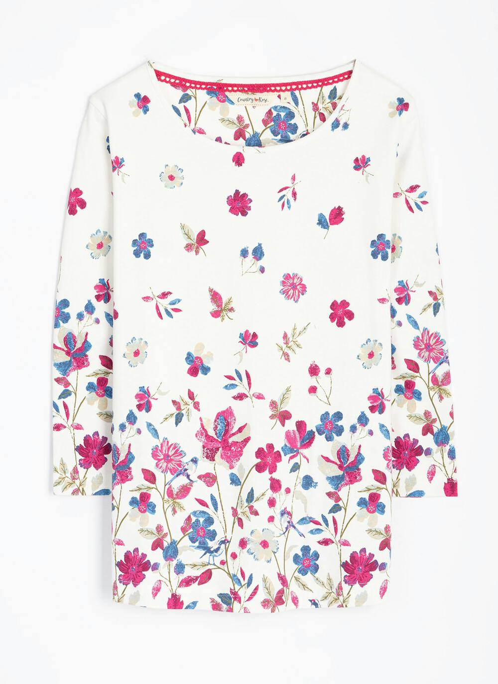  Pure Cotton Border Print Top
