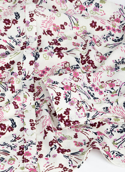  Easy Care Print Blouse