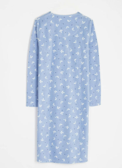  Cosy Fleece Printed Nightdress