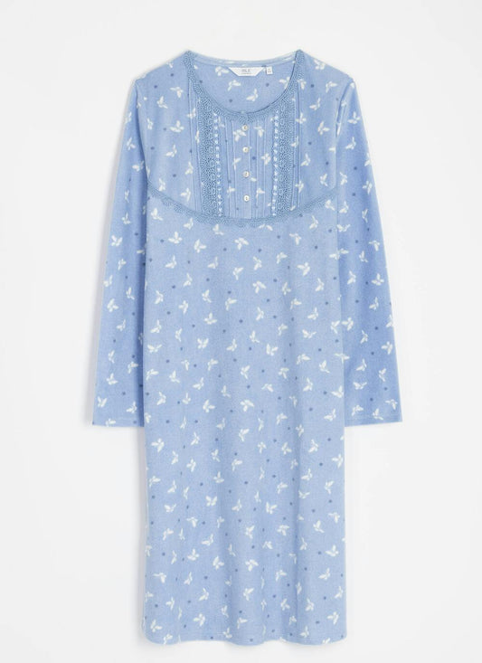  Cosy Fleece Printed Nightdress