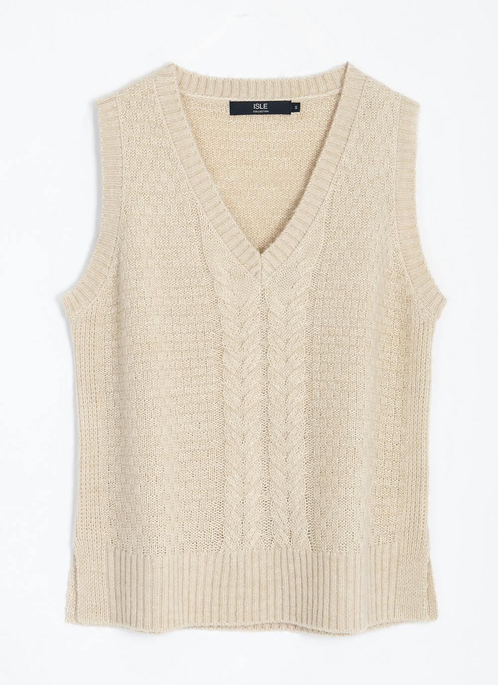  Cable Knitted Vest