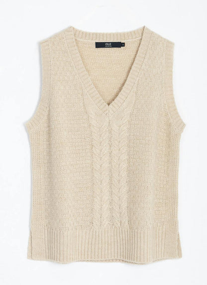  Cable Knitted Vest