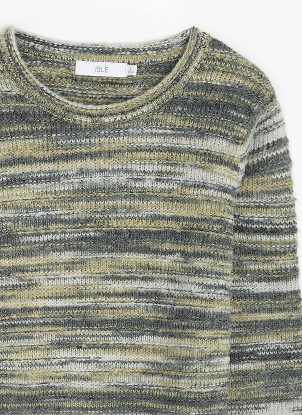  Striped Crew Neck Jumper