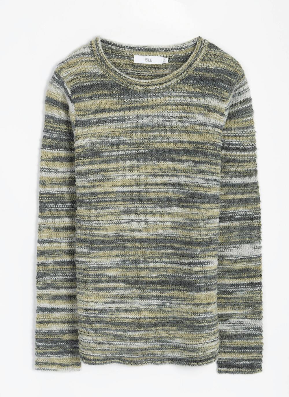  Striped Crew Neck Jumper