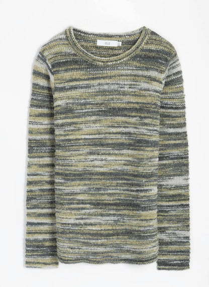  Striped Crew Neck Jumper