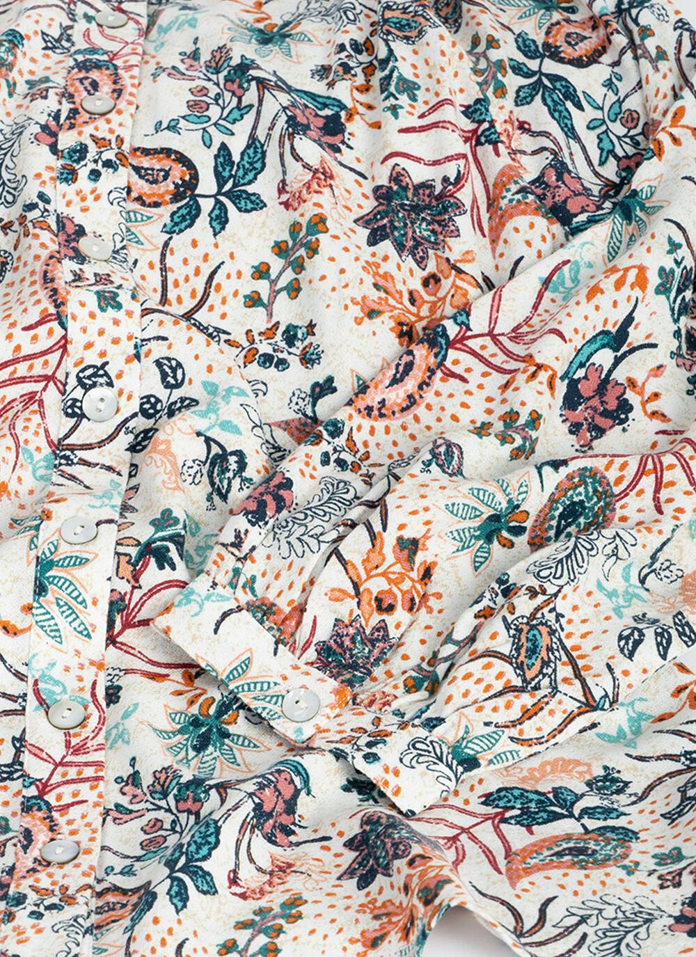  Crepe Paisely Print Blouse