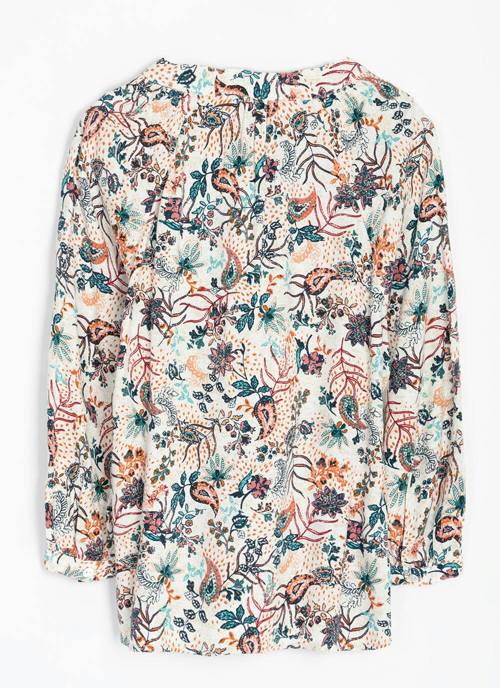  Crepe Paisely Print Blouse