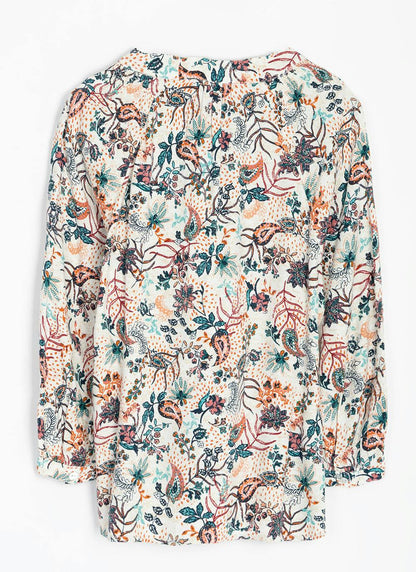  Crepe Paisely Print Blouse